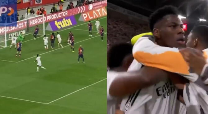 Tchouamén apareció para el 2-1 de Real Madrid sobre Barcelona. Tchouamén apareció para el 2-1 de Real Madrid sobre Barcelona.