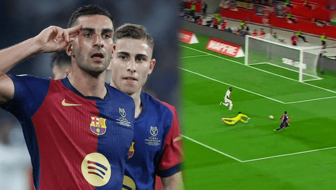 Ferrán Torres manda a la prórroga el partido ante Real Madrid con el gol del empate. Ferrán Torres manda a la prórroga el partido ante Real Madrid con el gol del empate.