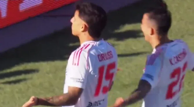Gol de Driussi para el 2-1 de River Plate ante Boca Juniors. Gol de Driussi para el 2-1 de River Plate ante Boca Juniors.