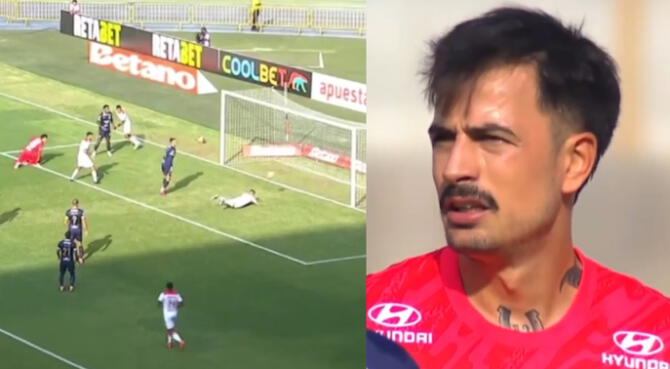 Guillermo Viscarra protagonizó un terrible blooper ante Atlético Grau. Guillermo Viscarra protagonizó un terrible blooper ante Atlético Grau.