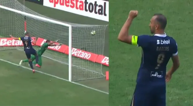 Hernán Barcos apareció así en el Alianza Lima vs. Atlético Grau. Hernán Barcos apareció así en el Alianza Lima vs. Atlético Grau.
