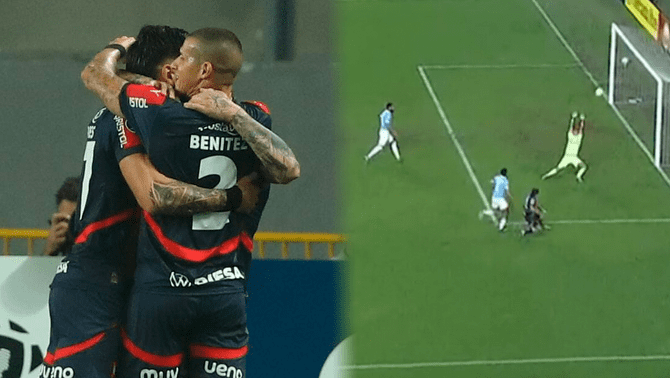 Juan Iturbe anotó un golazo para el primero de Cerro Porteño ante Sporting Cristal.