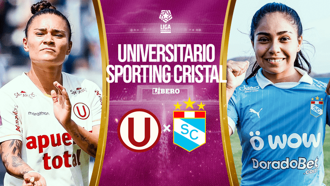 Universitario y Sporting Cristal miden fuerzas por la fecha 10 de la Liga Femenina 2025.