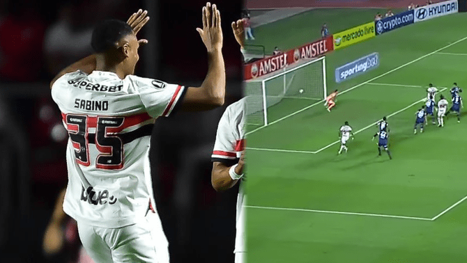 José Sabino marcó el 1-0 de Sao Paulo ante Talleres por Copa Libertadores 2025. José Sabino marcó el 1-0 de Sao Paulo ante Talleres por Copa Libertadores 2025.