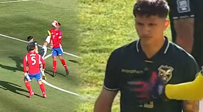 Expulsión de Lucas Chávez en el Bolivia vs Chile. Expulsión de Lucas Chávez en el Bolivia vs Chile.