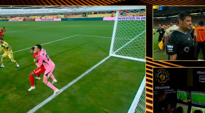 Gol anulado a Bayern Múnich contra Boca Juniors en el Mundial de Clubes.