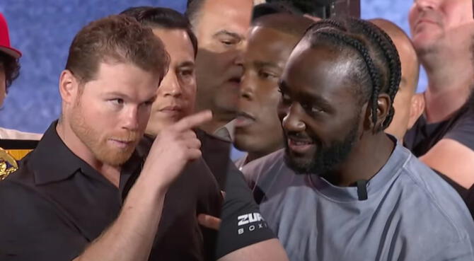 Primer Careo entre Canelo vs.Terence Primer Careo entre Canelo vs.Terence