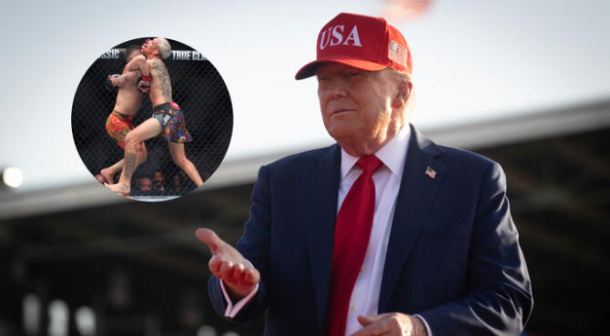 Donald Trump podría organizar una pelea de UFC en la Casa Blanca