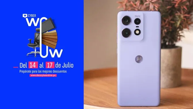 Aprovecha el Cyber Wow y comprar el nuevo Motorola Edge 50 Pro 5G con un descuento de 800 soles por tiempo limitado. Aprovecha el Cyber Wow y comprar el nuevo Motorola Edge 50 Pro 5G con un descuento de 800 soles por tiempo limitado.