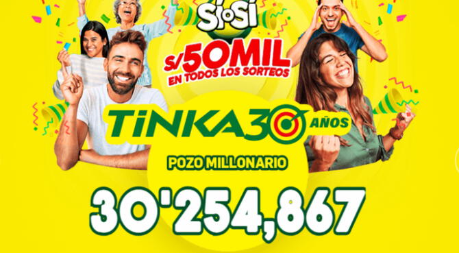 La Tinka regresa este miércoles 23 de julio con un nuevo pozo millonario.