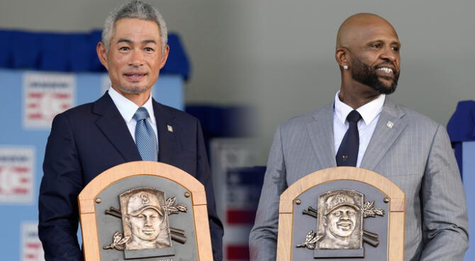 Ichiro Suzuki y CC Sabathia obtuvieron el reconocimiento tras ingresar al Salón de la Fama MLB 2025 Ichiro Suzuki y CC Sabathia obtuvieron el reconocimiento tras ingresar al Salón de la Fama MLB 2025