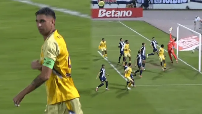 Renzo Alfani marcó el primero de Juan Pablo II ante Alianza Lima de cabeza.