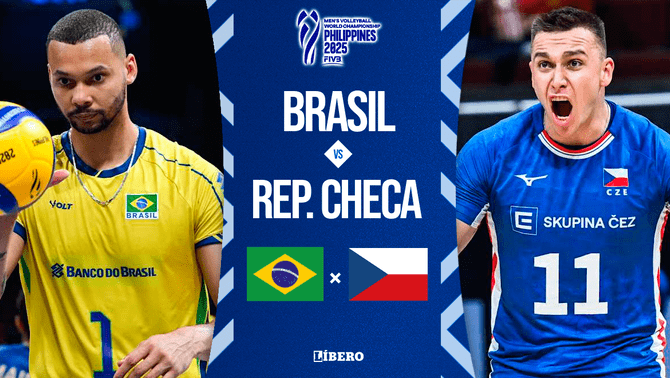 Brasil y República Checa se ven las caras por el grupo H del Mundial de Vóley Masculino 2025.