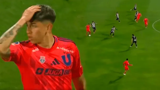 Maximiliano Guerrero estaba adelantado cuando marcó el 1-0 de U de Chile ante Alianza Lima.