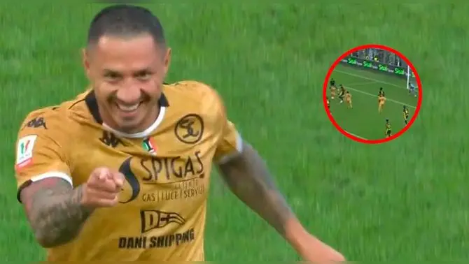 Gianluca Lapadula anotó el 2-2 para Spezia ante Parma