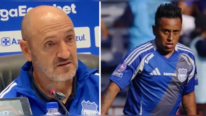 DT de Emelec habló sobre la ausencia de Christian Cueva en el partido ante Deportivo Cuenca