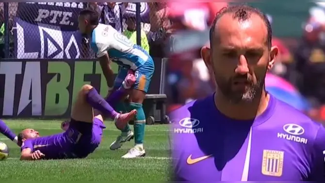 Hernán Barcos fue expulsado en el Alianza Lima vs Alianza Universidad.