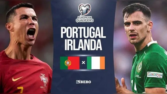 Portugal vs Irlanda jugarán por Eliminatorias europeas 2026