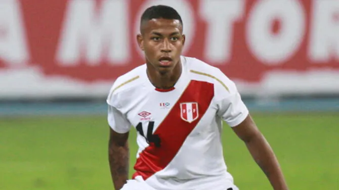 Andy Polo con la Selección Peruana.   