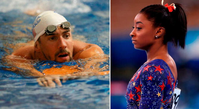 Michael Phelps apoyó a Simone Biles   