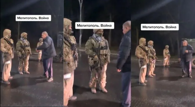 Anciano regaña a soldados rusos como si fueran niños: "¿Qué diablos están  haciendo?"