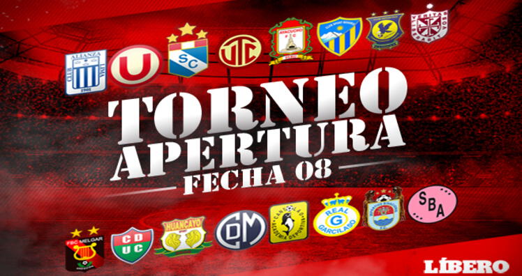 Torneo Apertura 2018 programación y resultados de la fecha 8